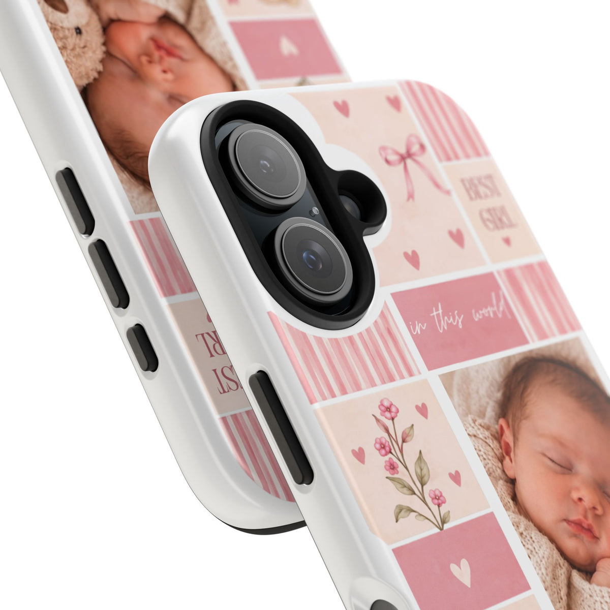 Personalized Baby Photo Phone Case – Baby Pink
