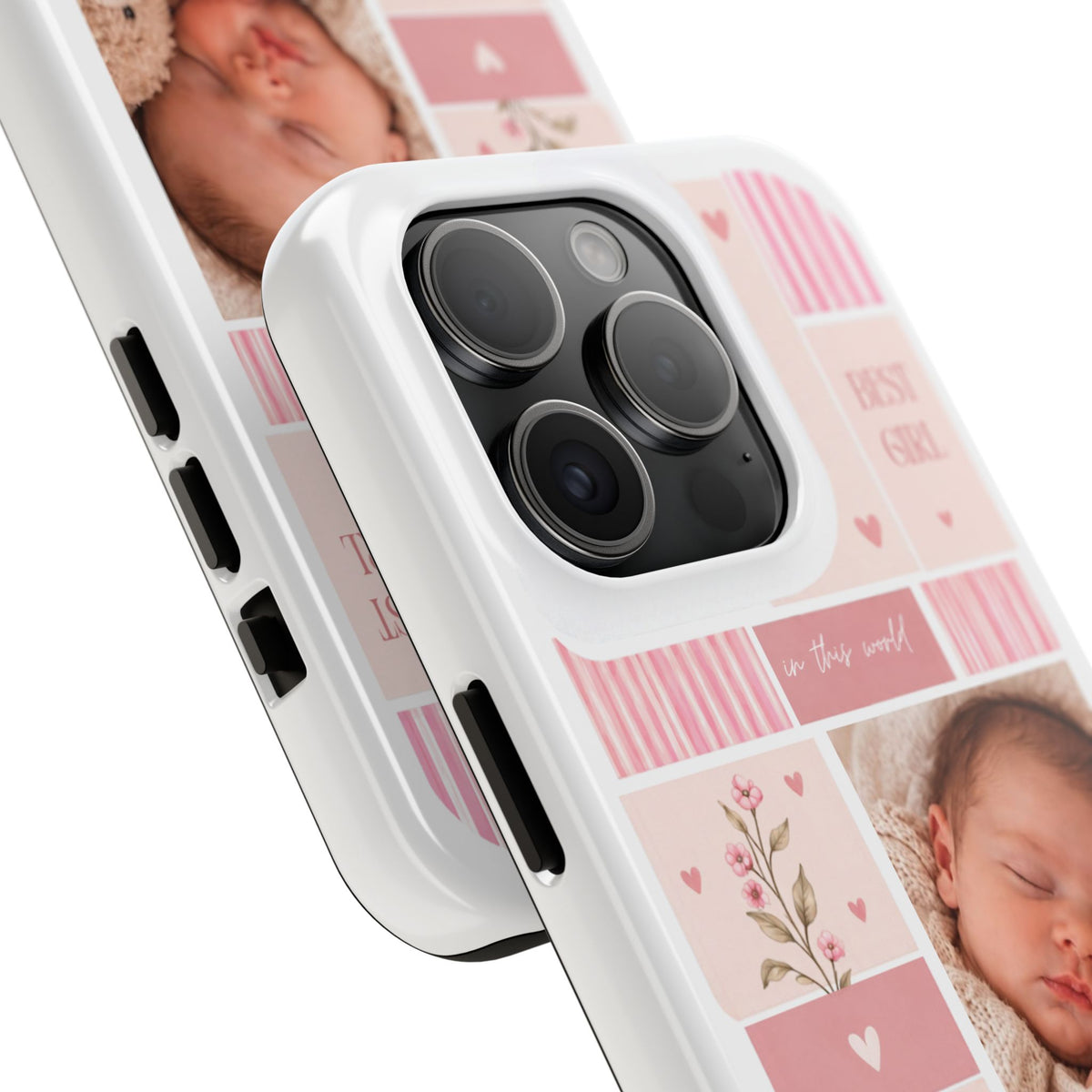 Personalized Baby Photo Phone Case – Baby Pink