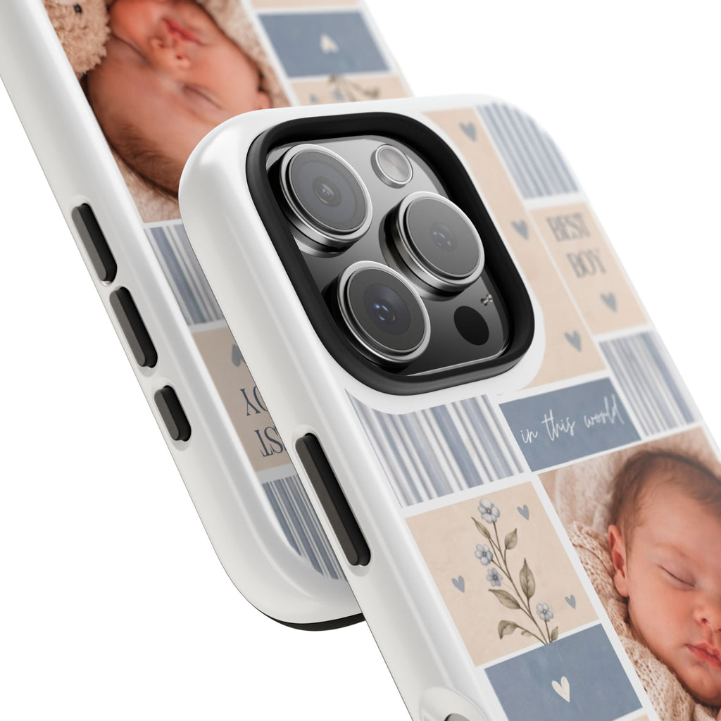 Personalized Baby Photo Phone Case – Baby Blue