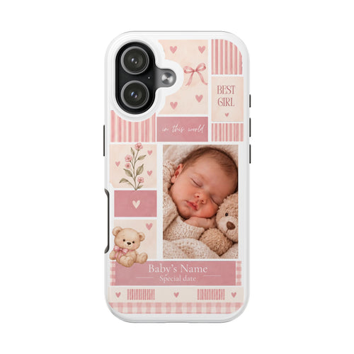Personalized Baby Photo Phone Case – Baby Pink