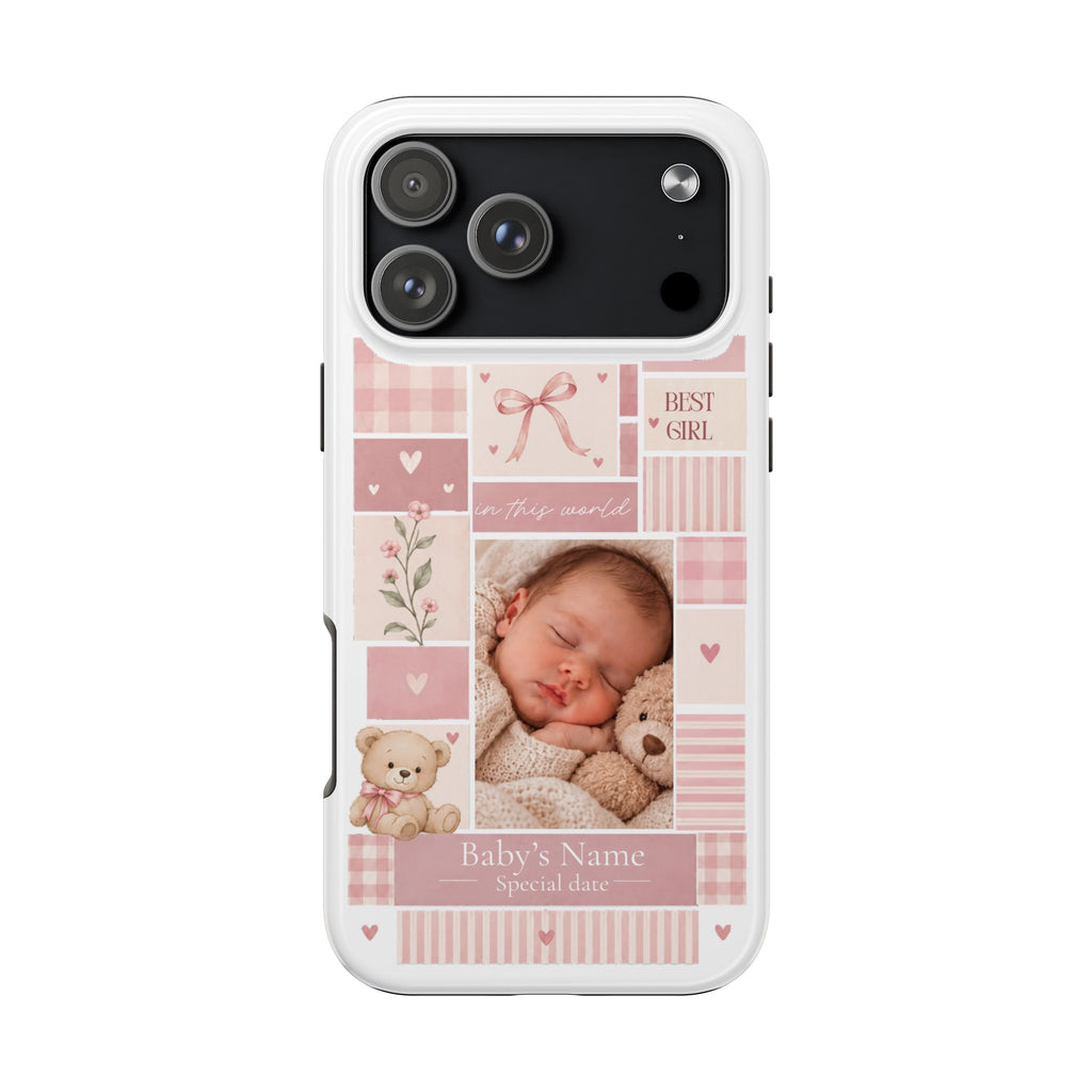 Personalized Baby Photo Phone Case – Baby Pink